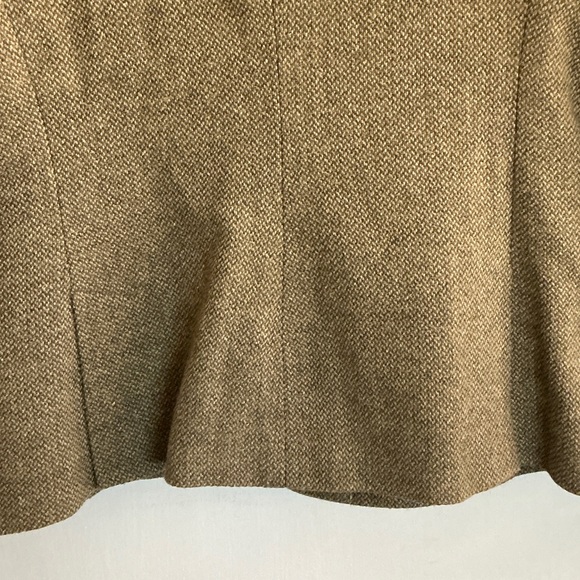 Ralph Lauren Women's Brown Wool Cotton Blend Blazer sz 10 - Picture 13 of 15